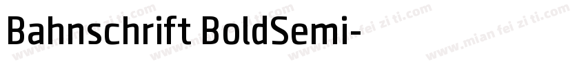Bahnschrift BoldSemi字体转换